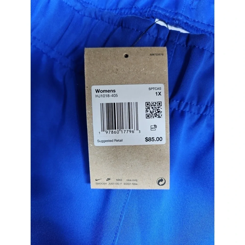 Nike Sportswear Womens Blue Windrunner‎ Straight Leg Knit Pants Size 1X NWT